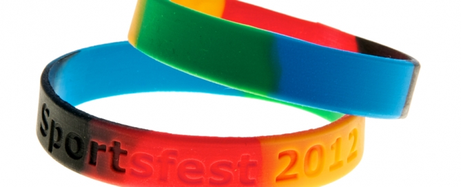 sectioned Charity Wristbands