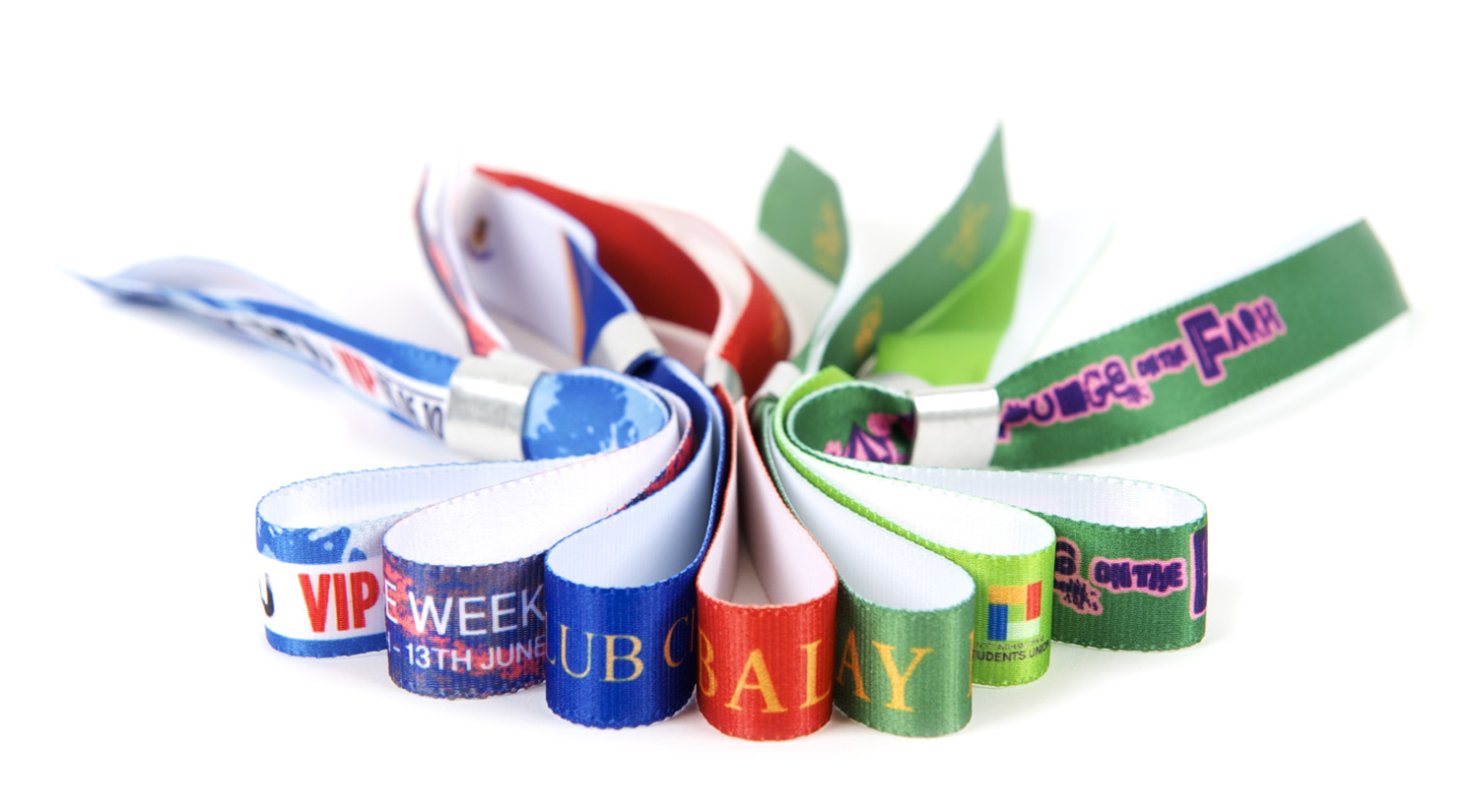 printed fabric wristbands