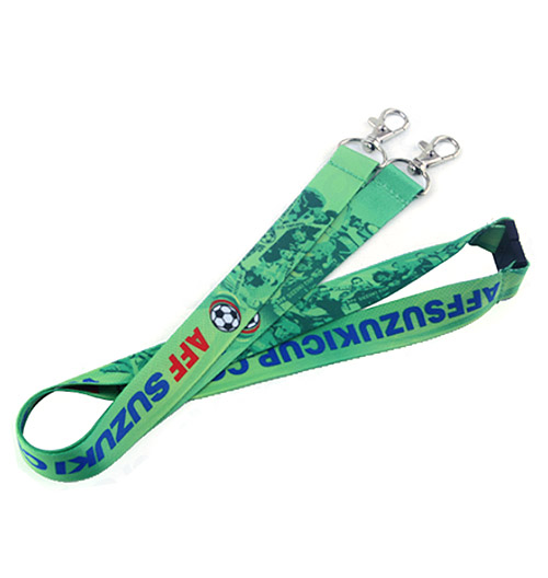 full colour double clip lanyards