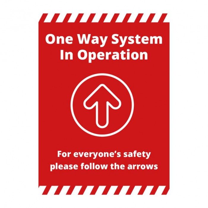 Poster - One Way red