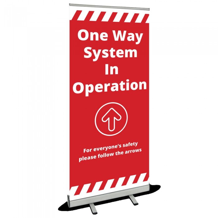 Roller Banner - One Way red