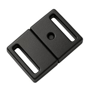 Plastic safety breakaway clips for lanyards