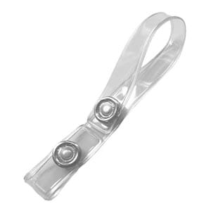 Strap clip with plastic popper