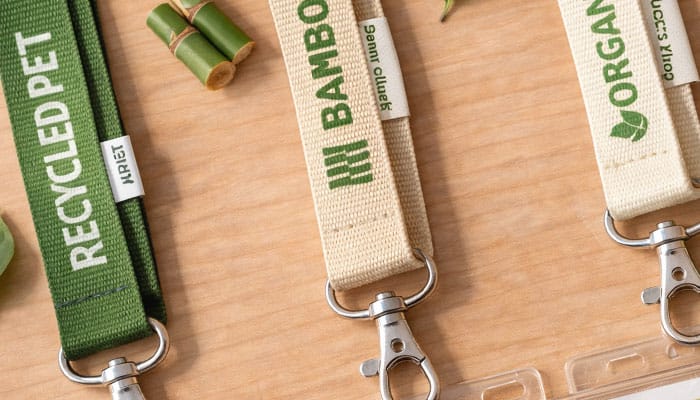 Eco-recycled lanyards