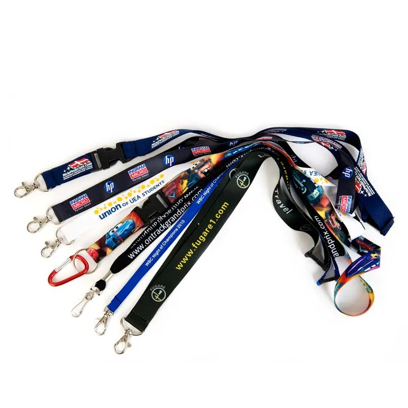 Dye sublimation lanyards – full colour custom printed, multiple widths