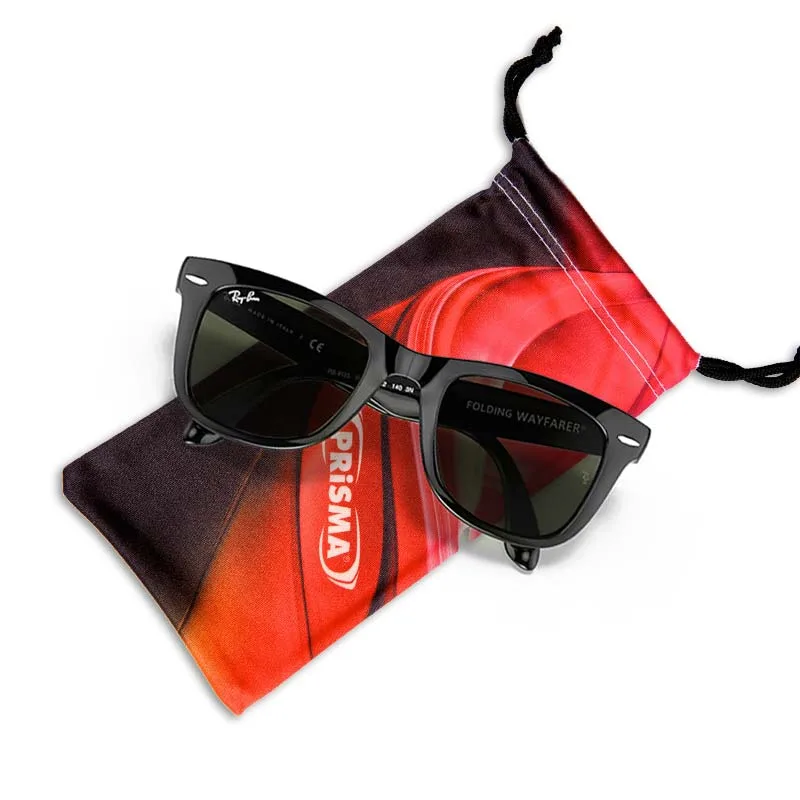 Promotional microfibre glasses pouches – full colour custom printed, multiple sizes