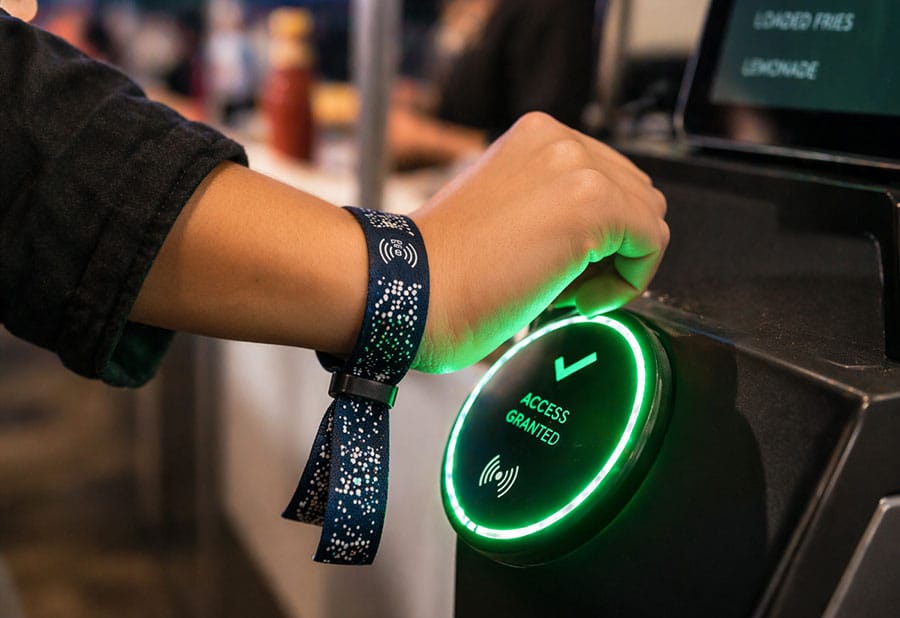 RFID wristbands with embedded chips are one of the most secure types of event access wristbands.